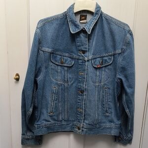 Vintage Lee Blue Denim Jacket - size Large